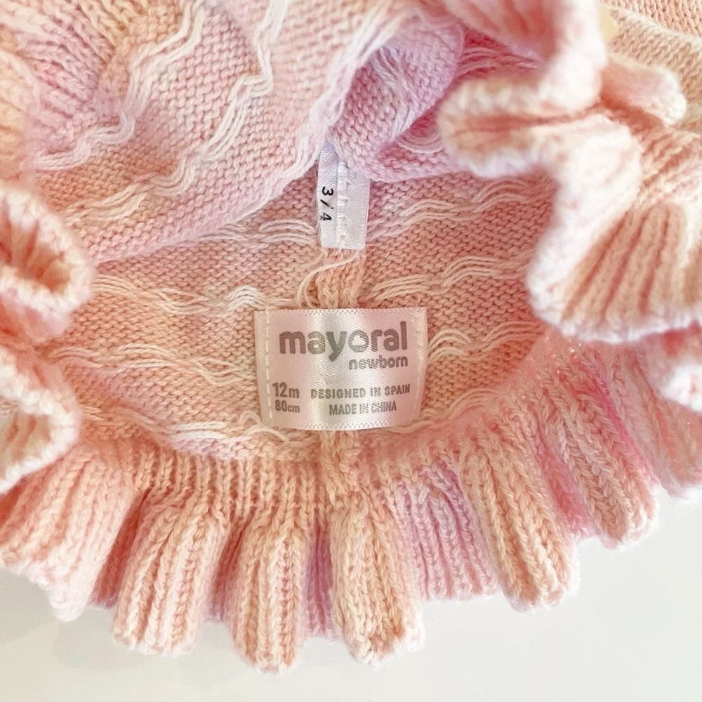 Mayoral Newborn Ruffled Hat